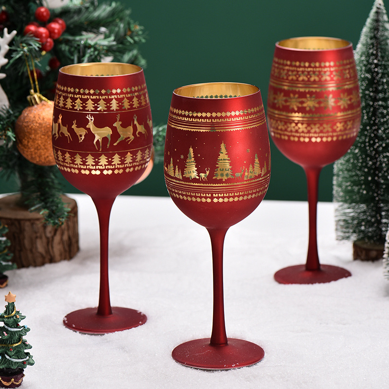 Wine Beer Foot - Creatieve glazen wijnglas/bierglas, driehoekig, hoge voet,