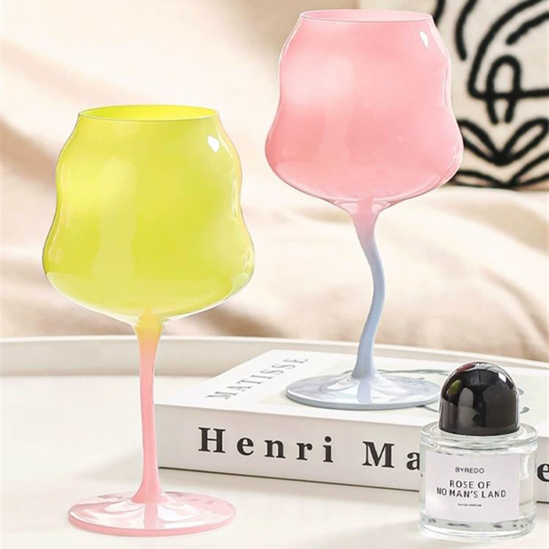 Wine Beer Foot - 2 stuks Candy Contrasterende Glazen met
