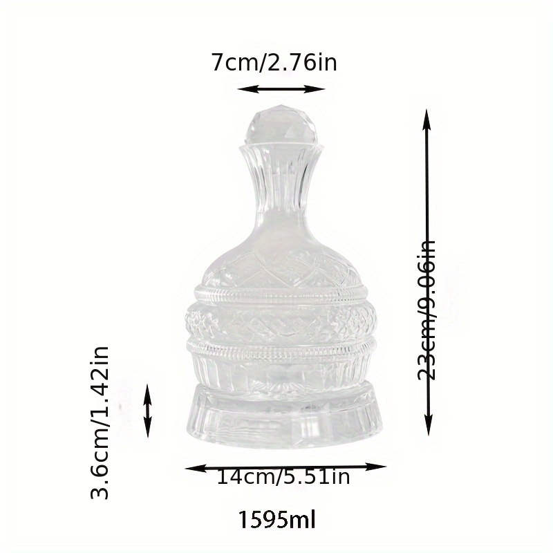 Decanter Aerator Set - Elegante, handgemaakte kristallen wijnkaraf – set