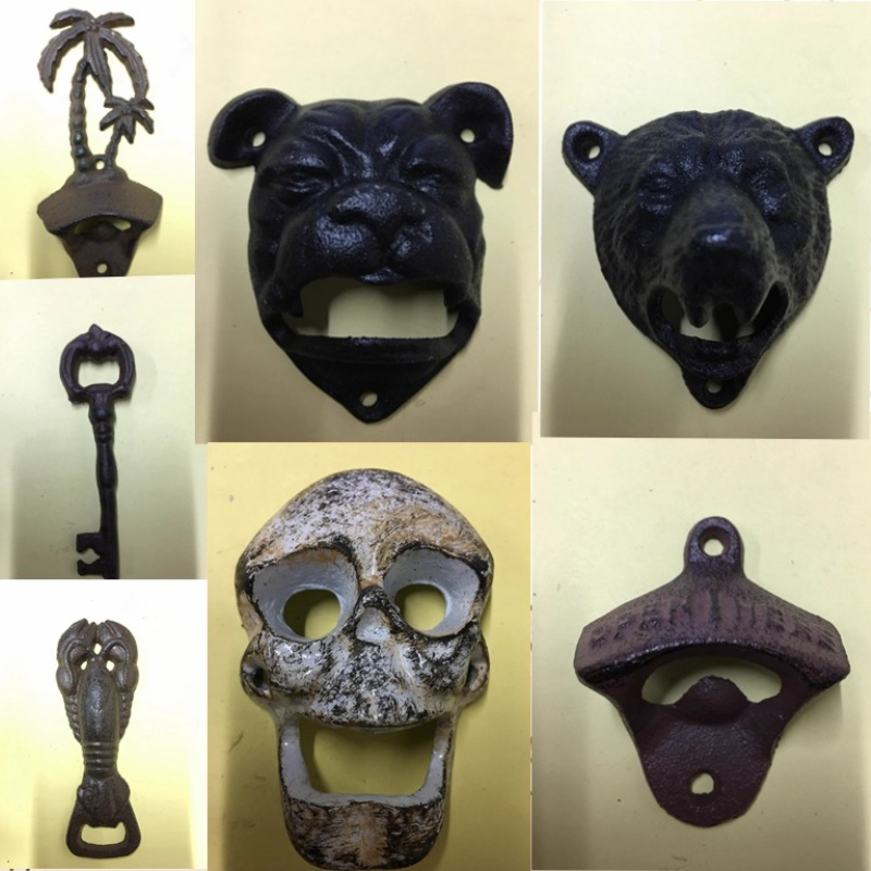 Wine Beer Garden - Gietijzeren wandgemonteerde flesopener Vintage rustieke huis