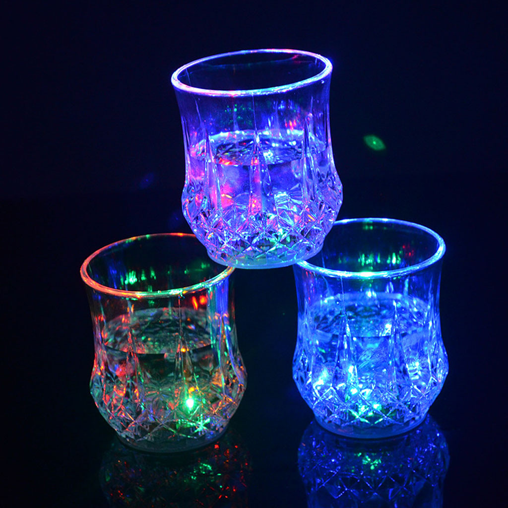 Wine Beer Glass - Gekleurde LED-gloeiende drinkbeker, inductie-flitser, wijnglas, feestbar,