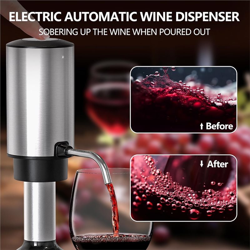 A84G-Elektrische wijnopener 4- - Decanter Aerator Set recensie en prijs