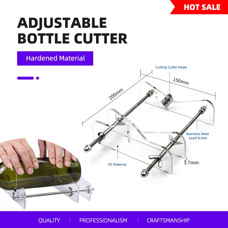 Nieuwe glazen flessensnijder,  - Beer Wine Kit recensie en prijs