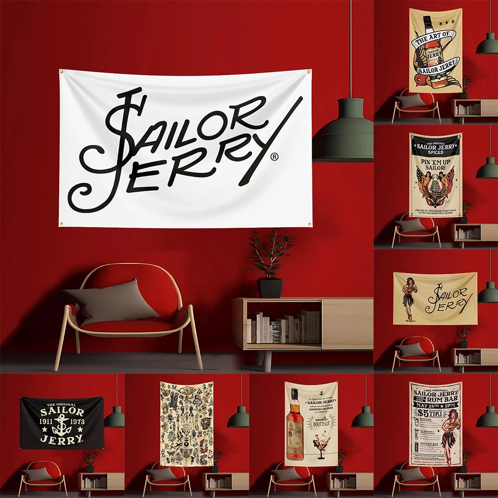 90X150CM S-Sailor Jerrys rum V - Wine Beer Garden recensie en prijs