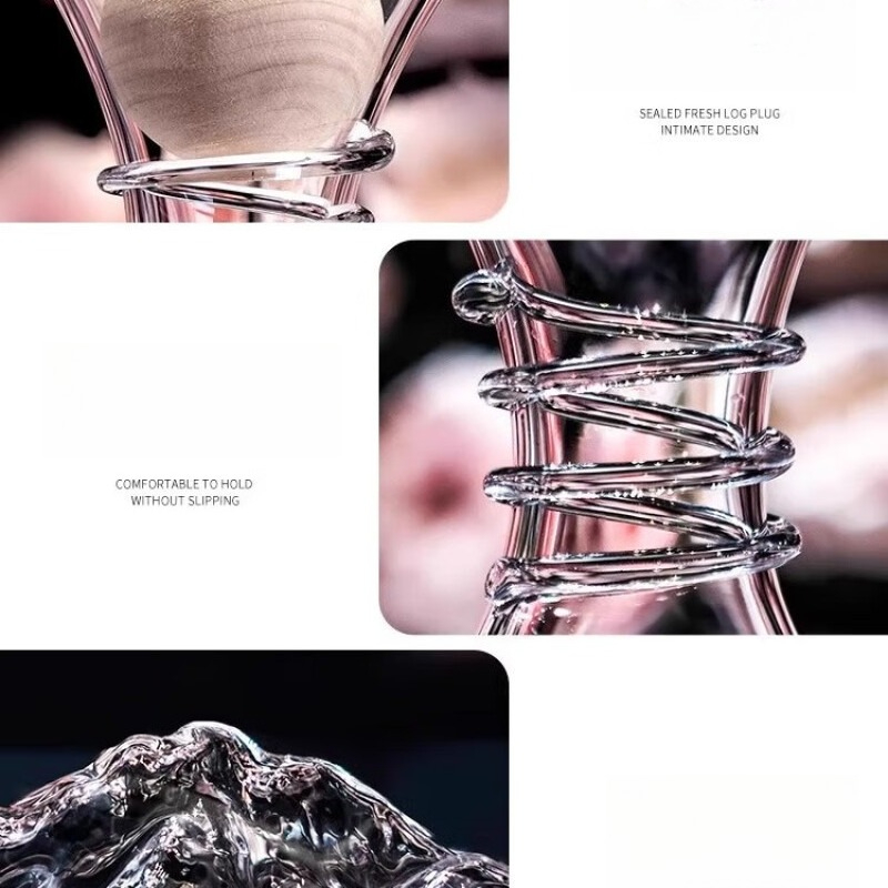 Kristallen ijsbergvormige snel - Decanter Aerator Set recensie en prijs