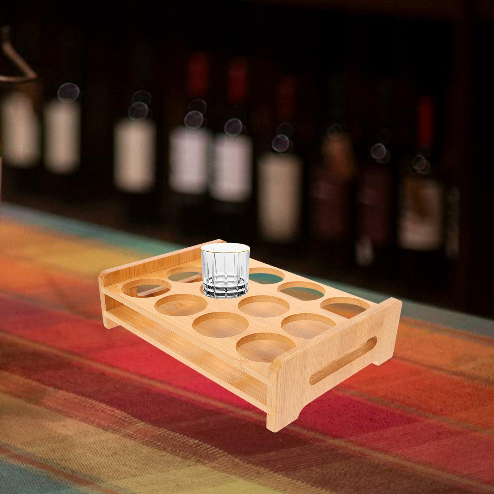 Bamboe Shotglaasjes Houder Dis - Wine Beer Glass recensie en prijs