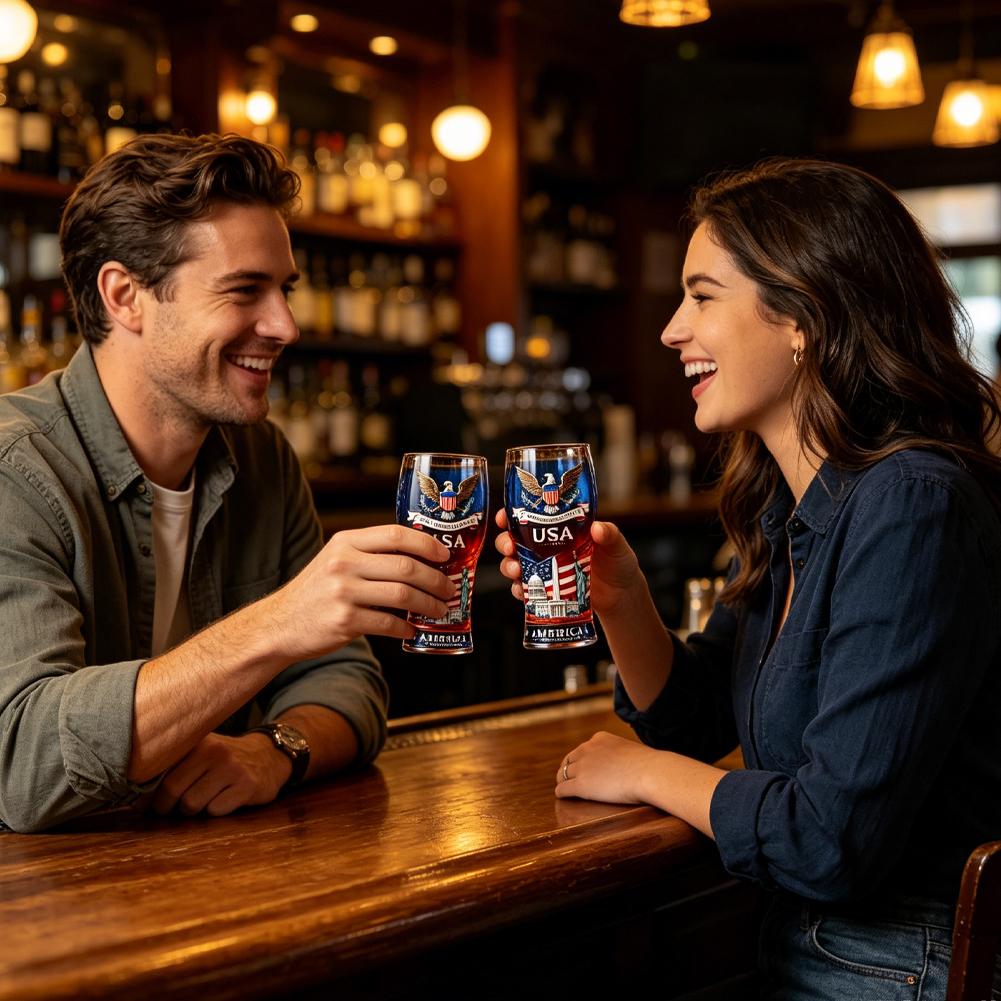 USA 250e verjaardag bierglas r - Wine Beer Glass recensie en prijs