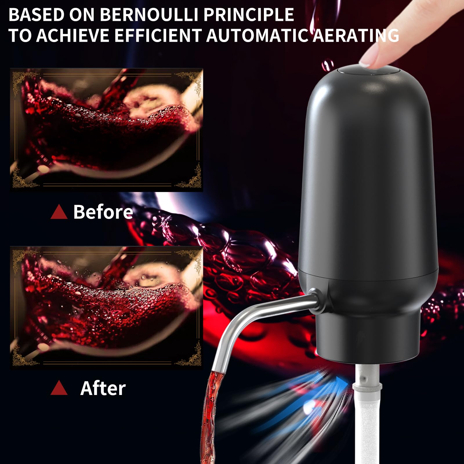 Intelligente elektrische wijnb - Decanter Aerator Set recensie en prijs