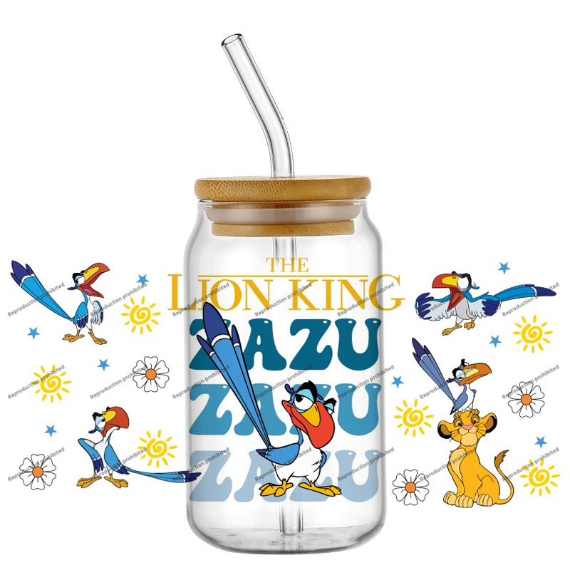 De KING Lion cartoonfiguren UV - Wine Beer Glass recensie en prijs