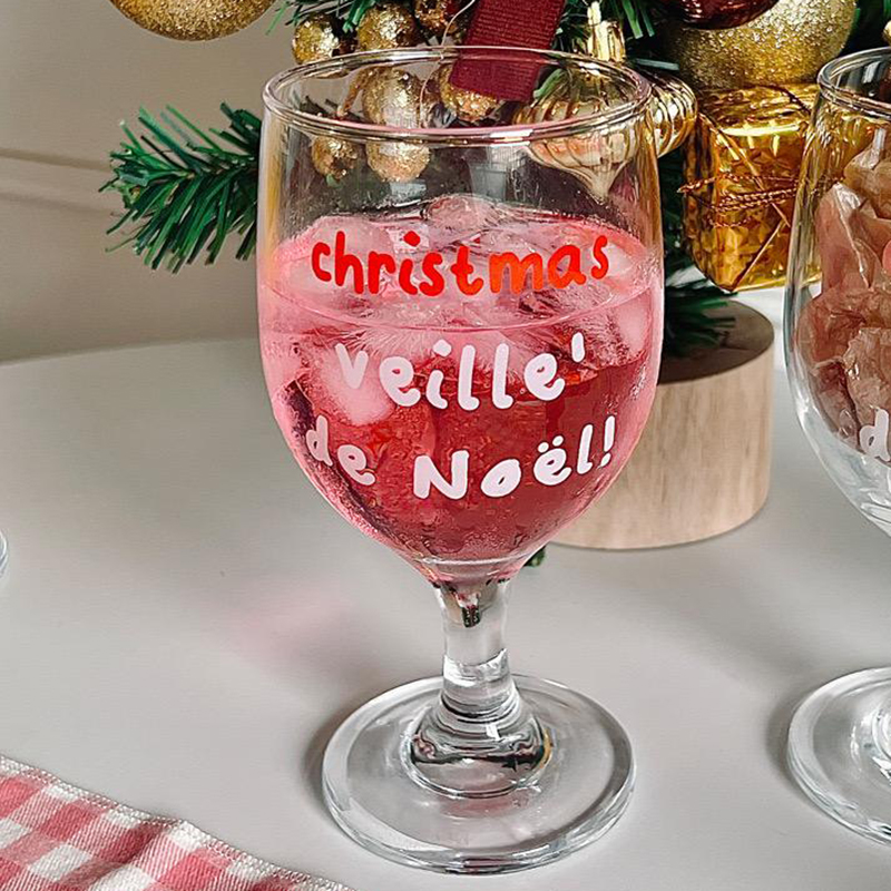 Vintage Letters Gedrukte Glaze - Wine Beer Foot recensie en prijs