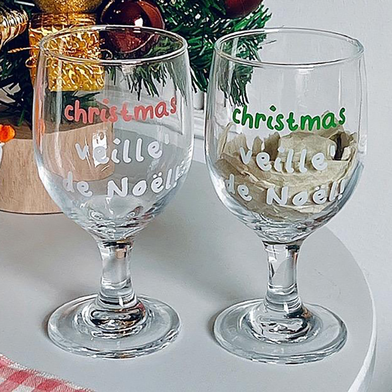 Vintage Letters Gedrukte Glaze - Wine Beer Foot recensie en prijs