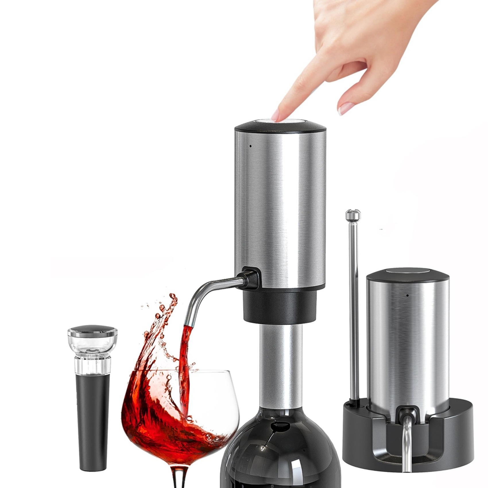 A69E4X Elektrische wijnbelucht - Decanter Aerator Set recensie en prijs