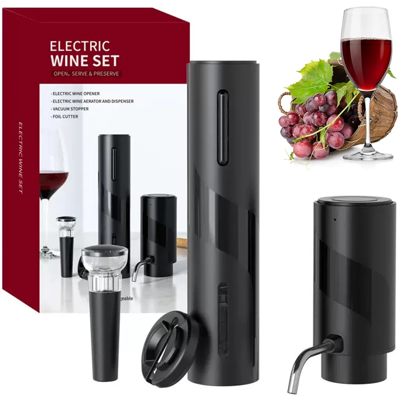 USB oplaadbare 4-in-1 elektris - Decanter Aerator Set recensie en prijs