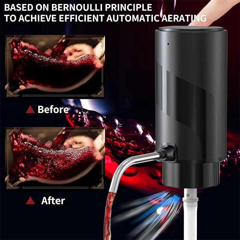 USB oplaadbare 4-in-1 elektris - Decanter Aerator Set recensie en prijs