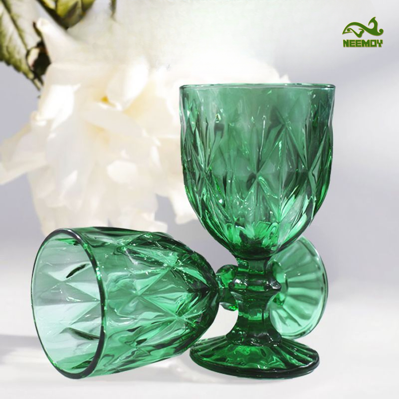 Groene gegraveerde reliëf glaz - Wine Beer Foot recensie en prijs